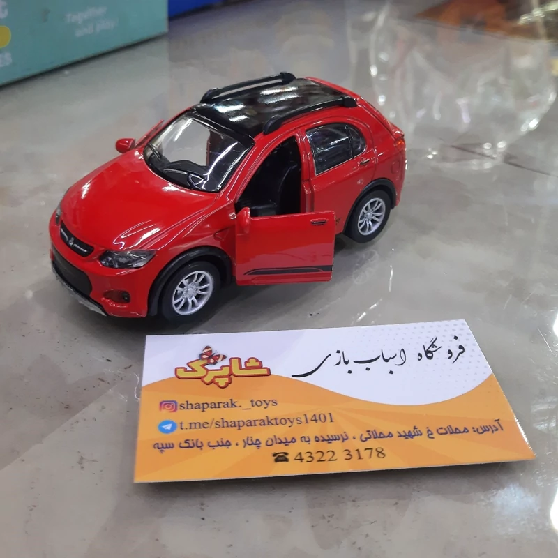 ماکت فلزی کوییک  آر ،موزیکال ،چراغدار ،عقب کش دو در باز شو