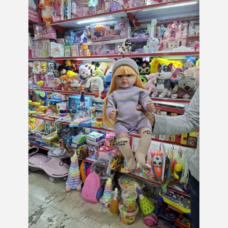 عروسک سیلیکونی هوشمند خنده وگریه کن تک جعبه وارداتی
