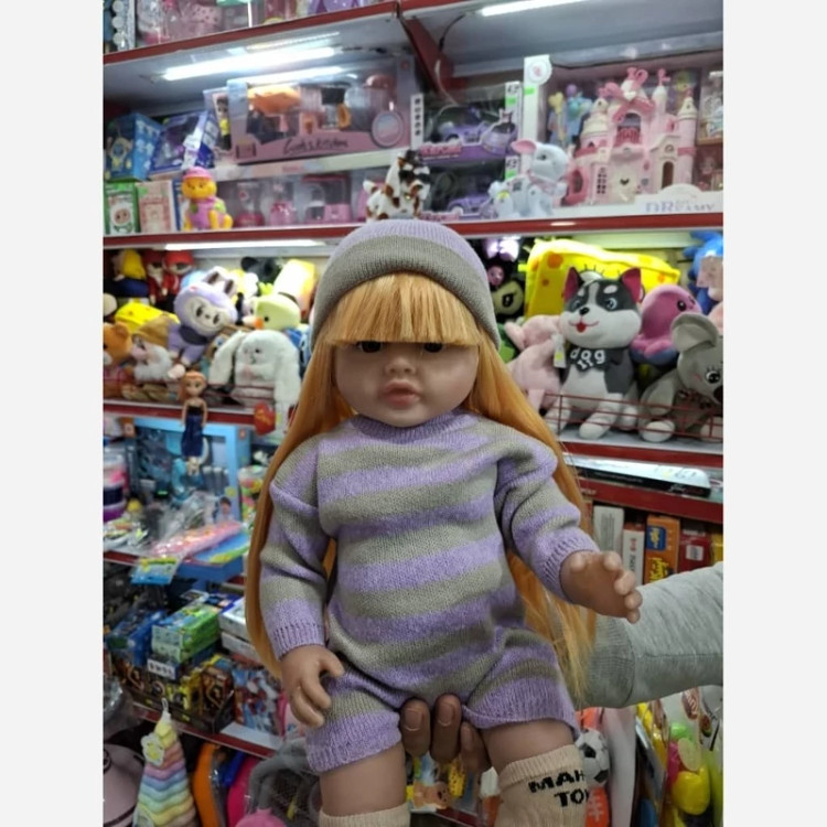 عروسک سیلیکونی هوشمند خنده وگریه کن تک جعبه وارداتی