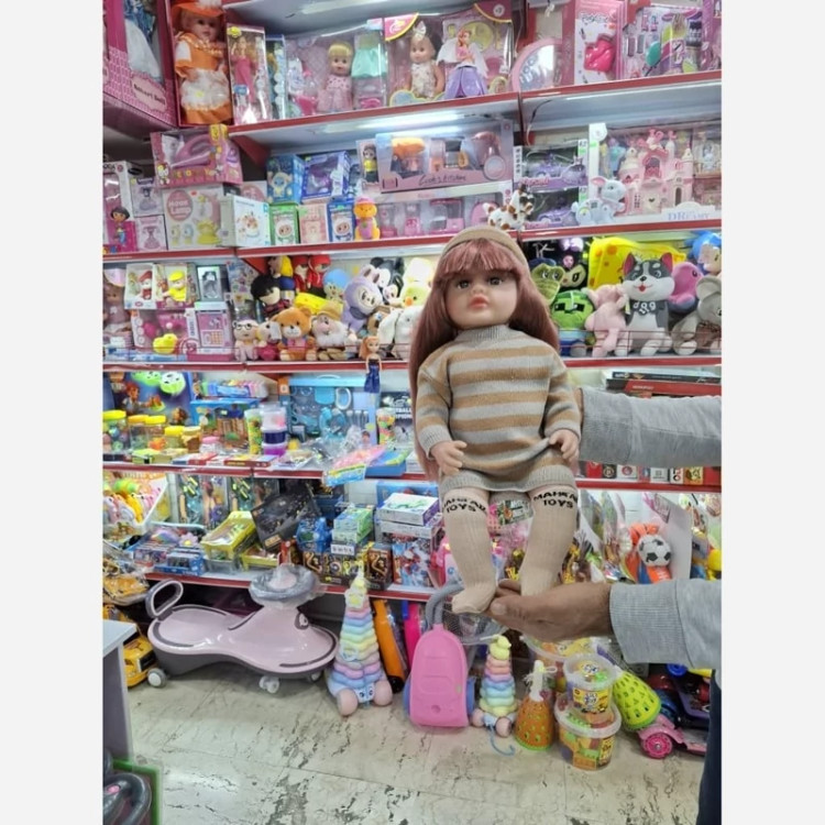 عروسک سیلیکونی هوشمند خنده وگریه کن تک جعبه وارداتی
