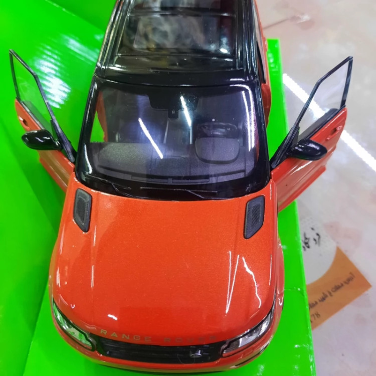 ماکت فلزی رنجرور (Range Rover Sport)سه در بازشو ،برند ویلی تک جعبه فرمان پذیر