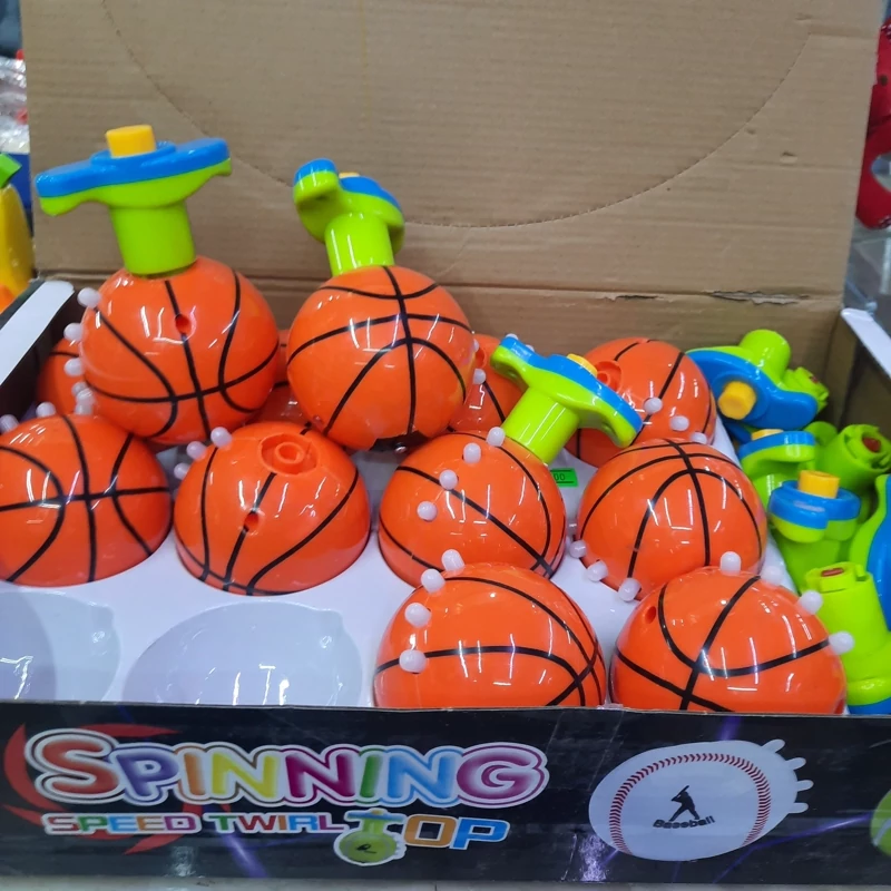 فرفره کوکی موزیکال چراغدار طرح توپ بسگتبال