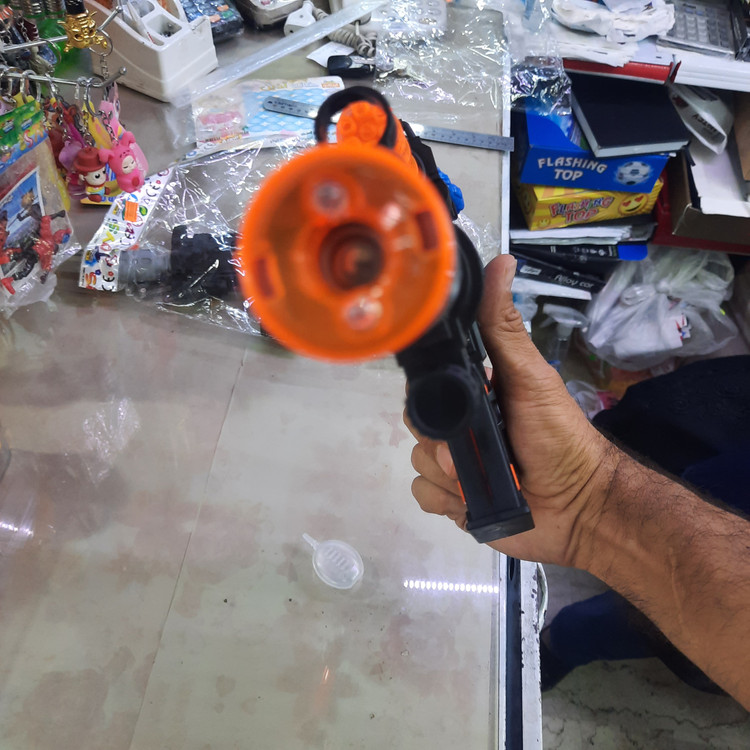 تفنگ موزیکال چراغدار دود زا
