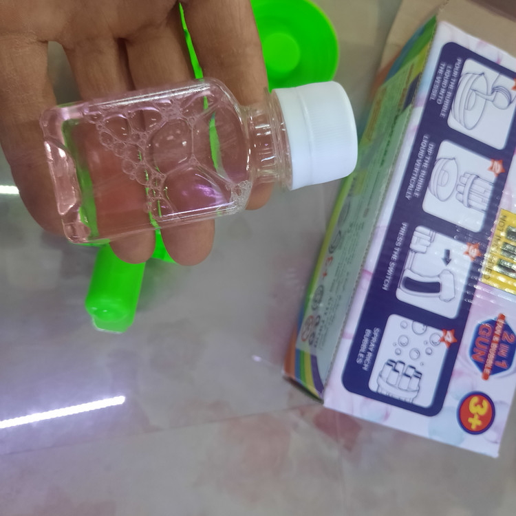 حباب ساز باطری خور طرح تفنگ تک جعبه